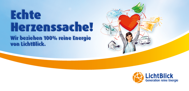 LichtBlick - unser Partner für 100% reine Energie Bild zu LichtBlick - unser Partner für 100% reine Energie